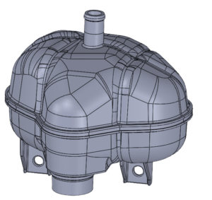 Ingeniería inversa de CAD tanque refrigerante